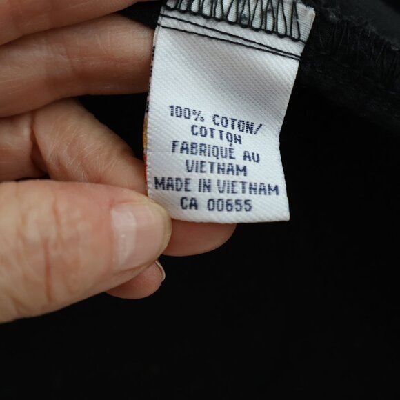 Black Corduroy Ladies Shirt - Size L - Snaps - Picture 11 of 12